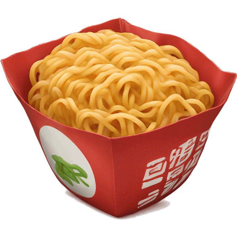 Red ramen package emoji