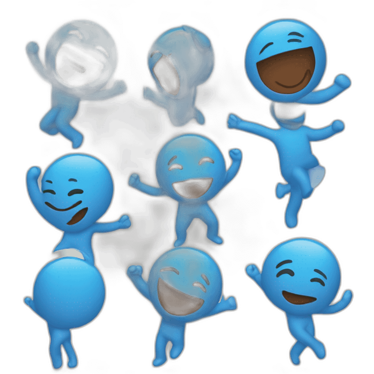 groupme blue emoji dance emoji