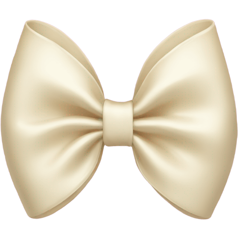 Cream bow emoji