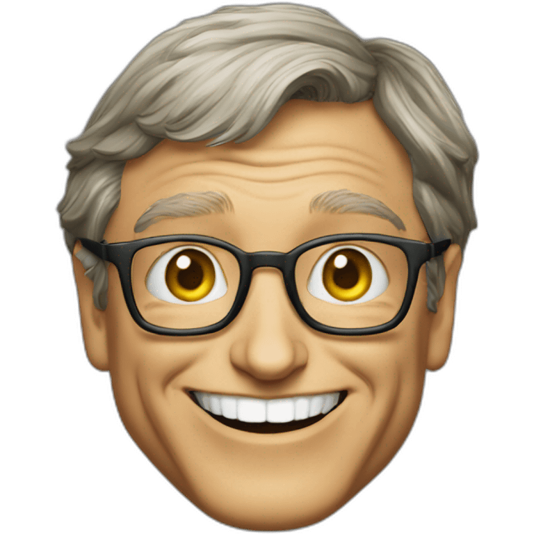 bill gates with malicious smile emoji