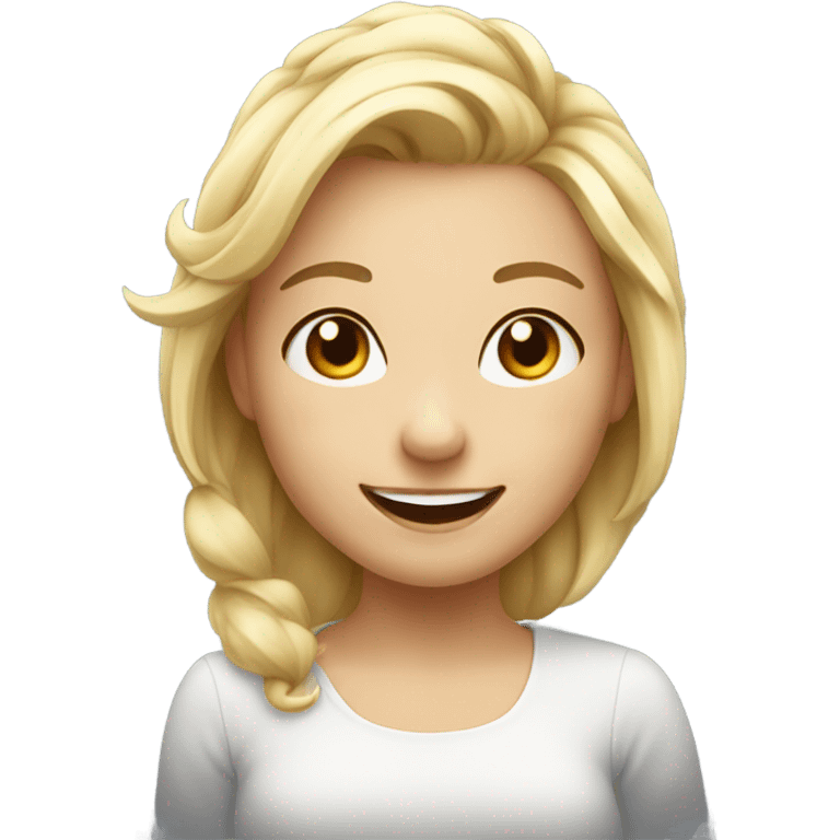 Cute blonde emoji