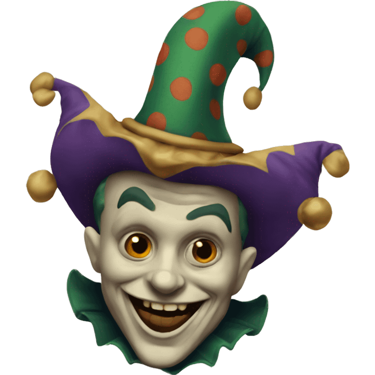 vintage scary jester  emoji