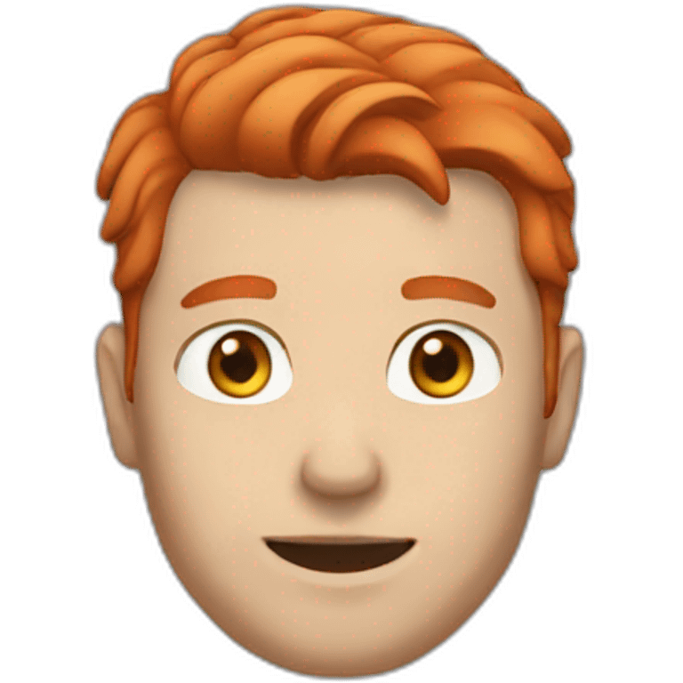 White Man with red hair emoji