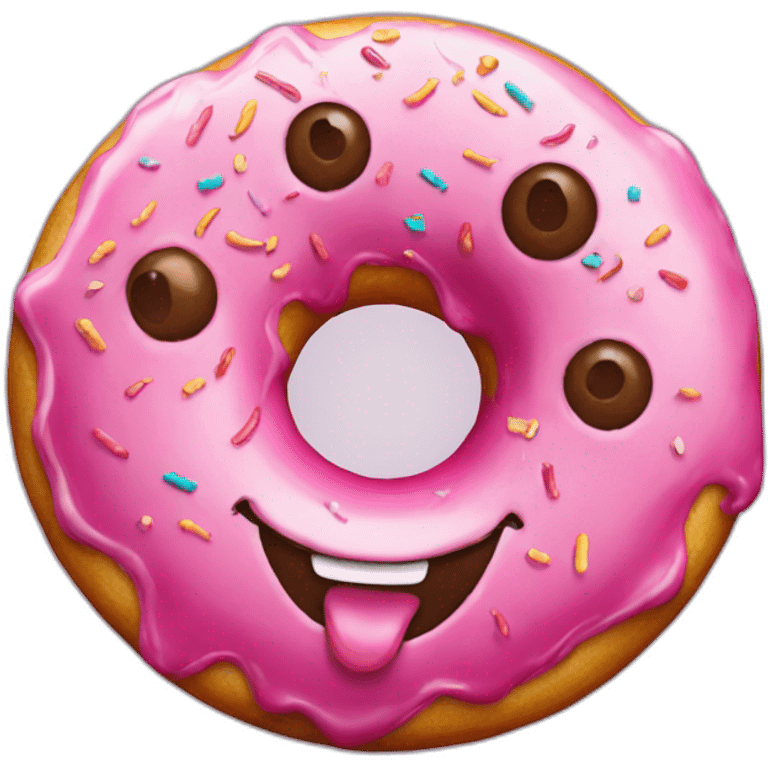 Happy donut emoji