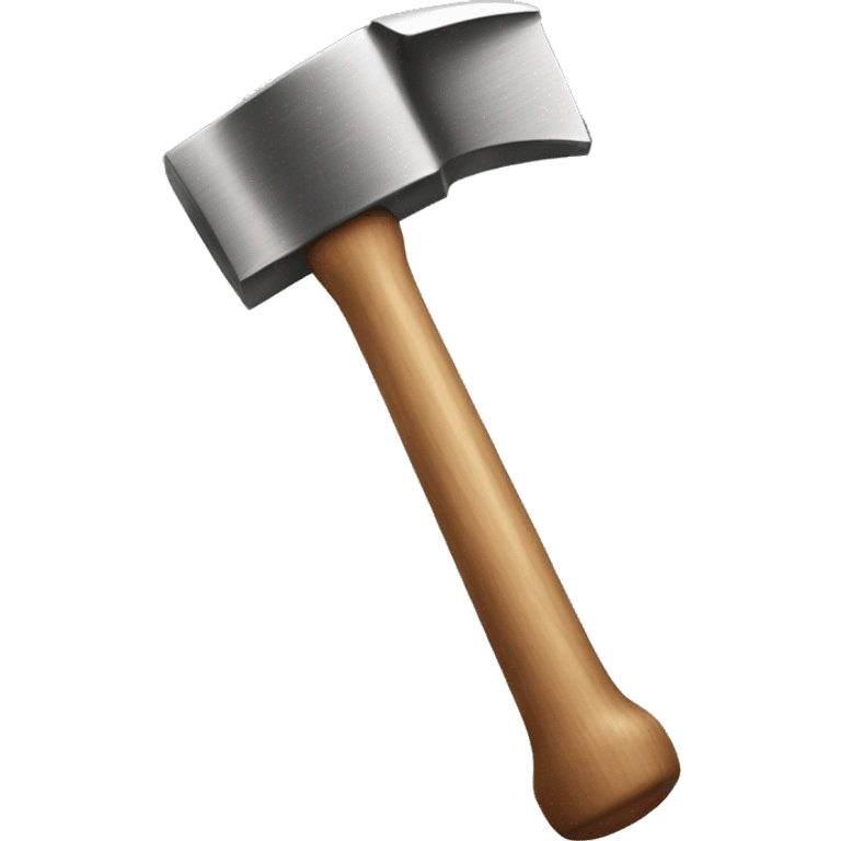 hammer with a face on it emoji