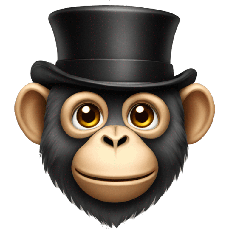 Monkey with top hat emoji