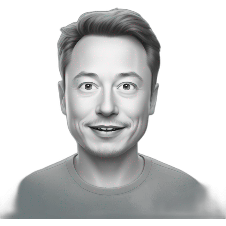 Elon Musk in the skat emoji