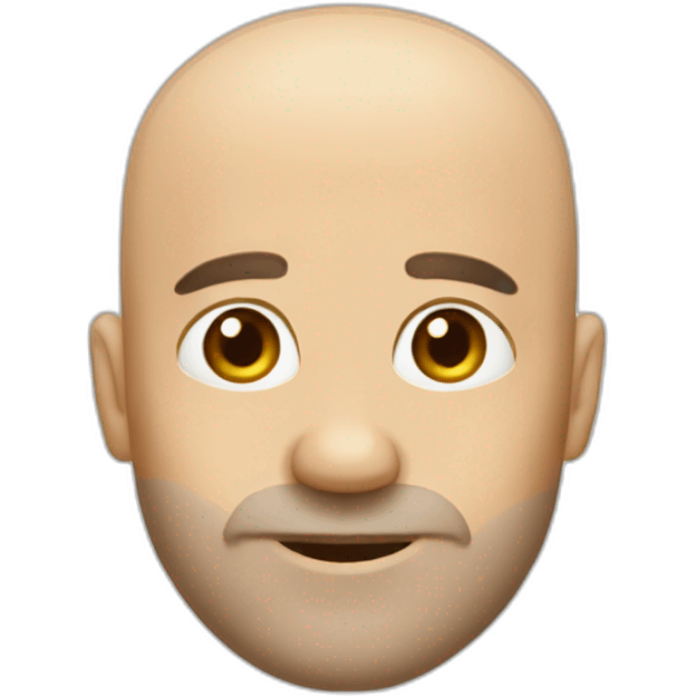 Baldness with hair emoji