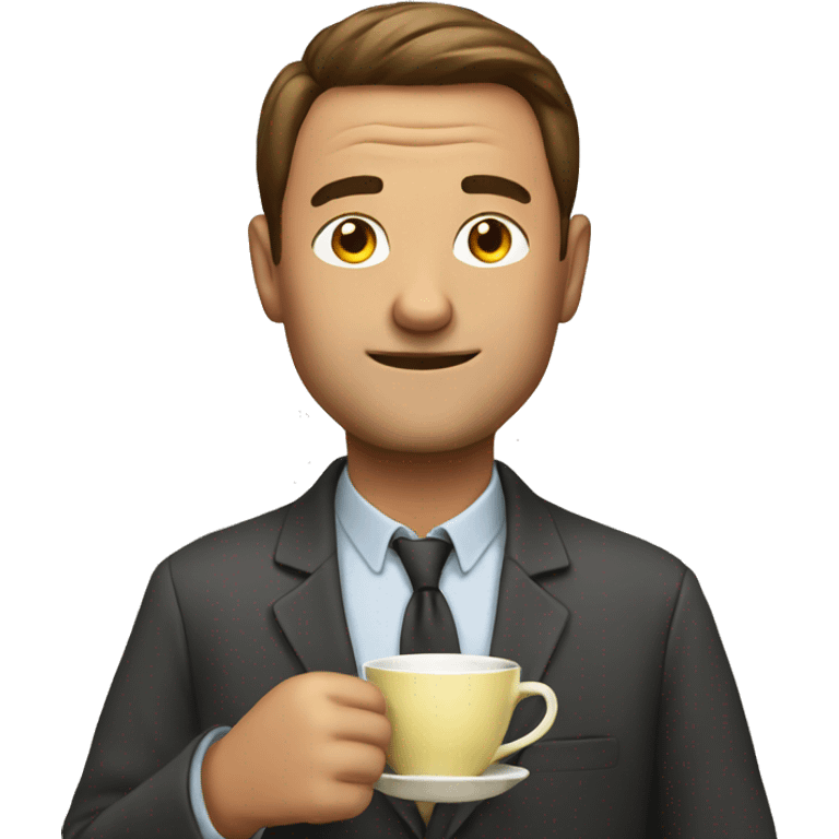 Man with tea emoji