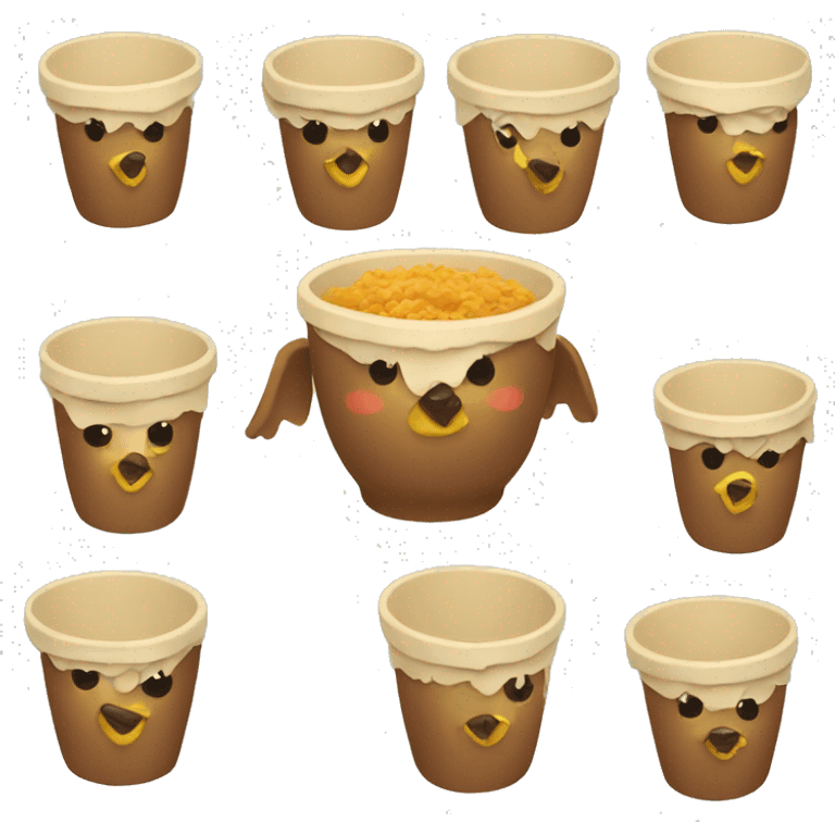 Mountain chicken cup emoji