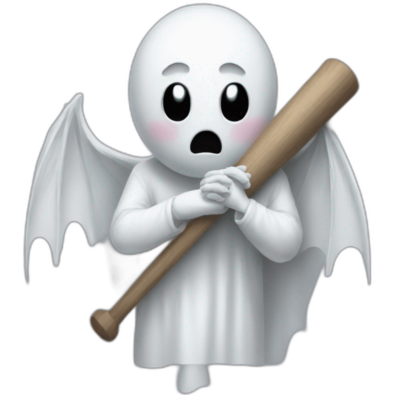 ghost praying for his bat friend emoji