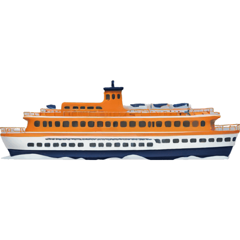 orange staten island ferry emoji