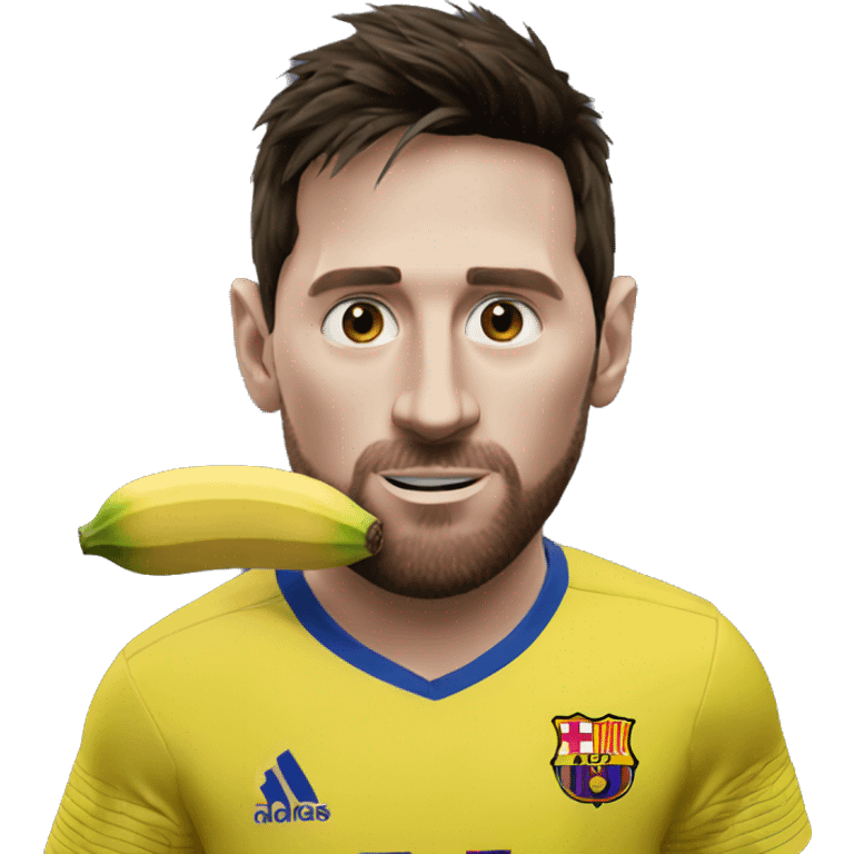 Messi mange des bananes  emoji