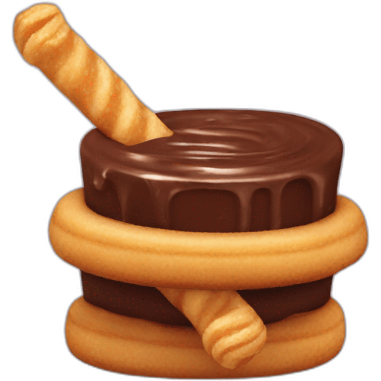 chocolate con churros emoji