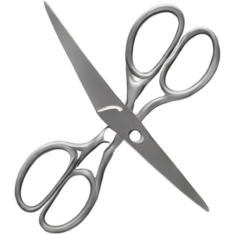 two scissors cutting each other emoji