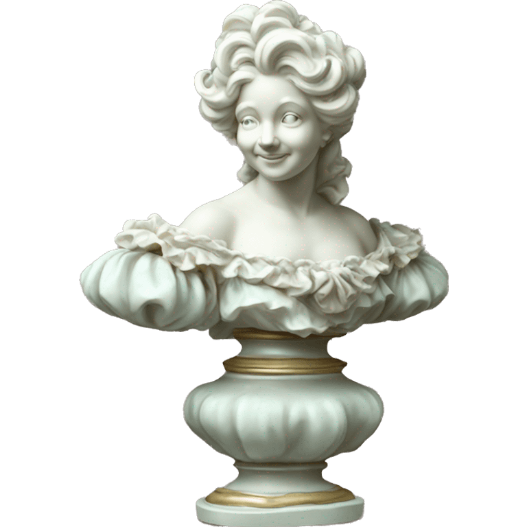 vintage highly detailed rococo statue emoji