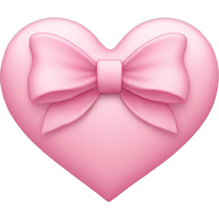 light pink heart with a bow emoji