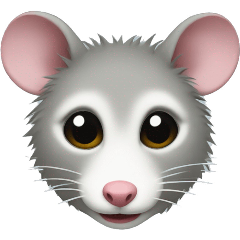 outline of a opossum emoji