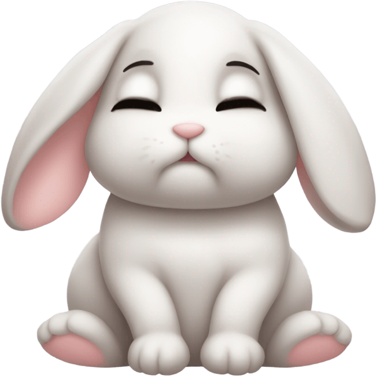 sleepy bunny emoji