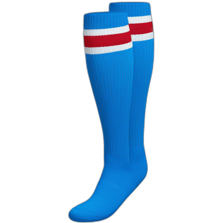 Blue adidas long socks emoji