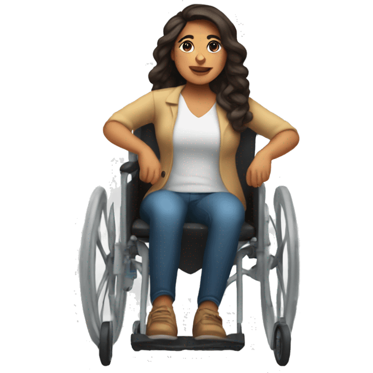 latina in wheelchair emoji