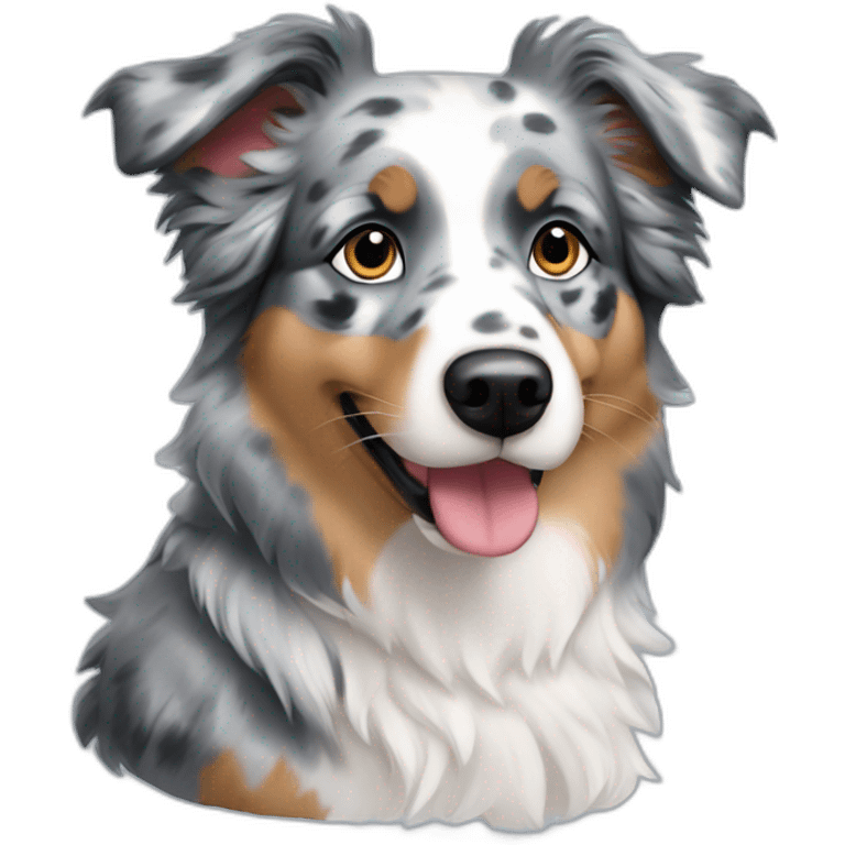 Blue Merle Mini Australian Shepherd emoji