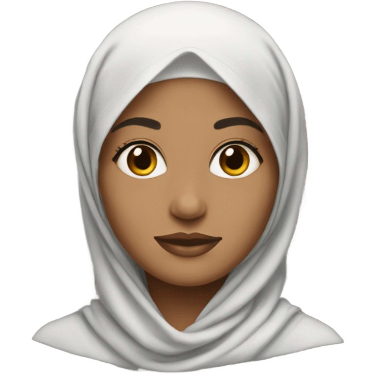 hijab with earrings emoji