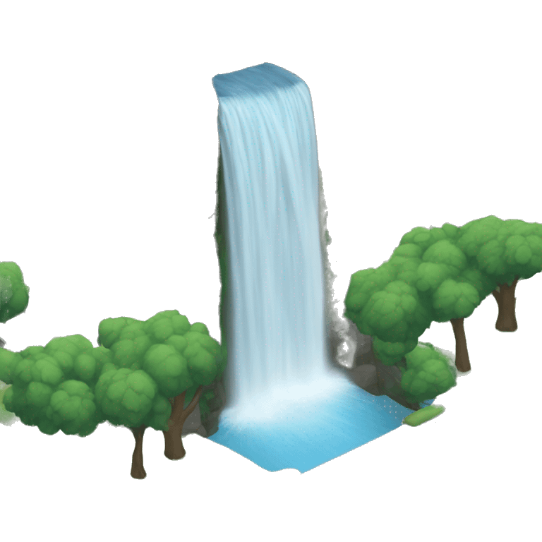 Waterfall over a street  emoji