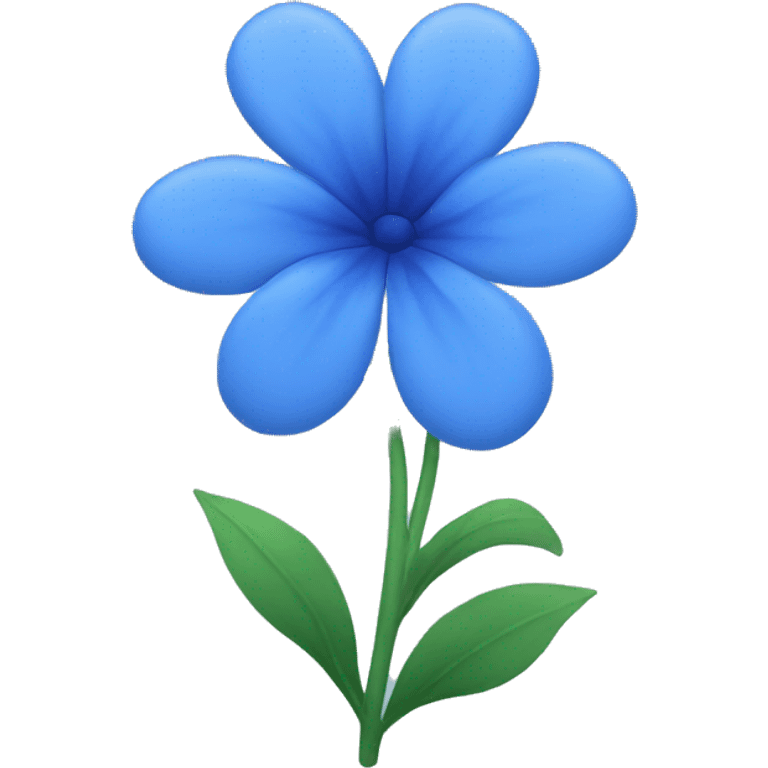 blue flower emoji