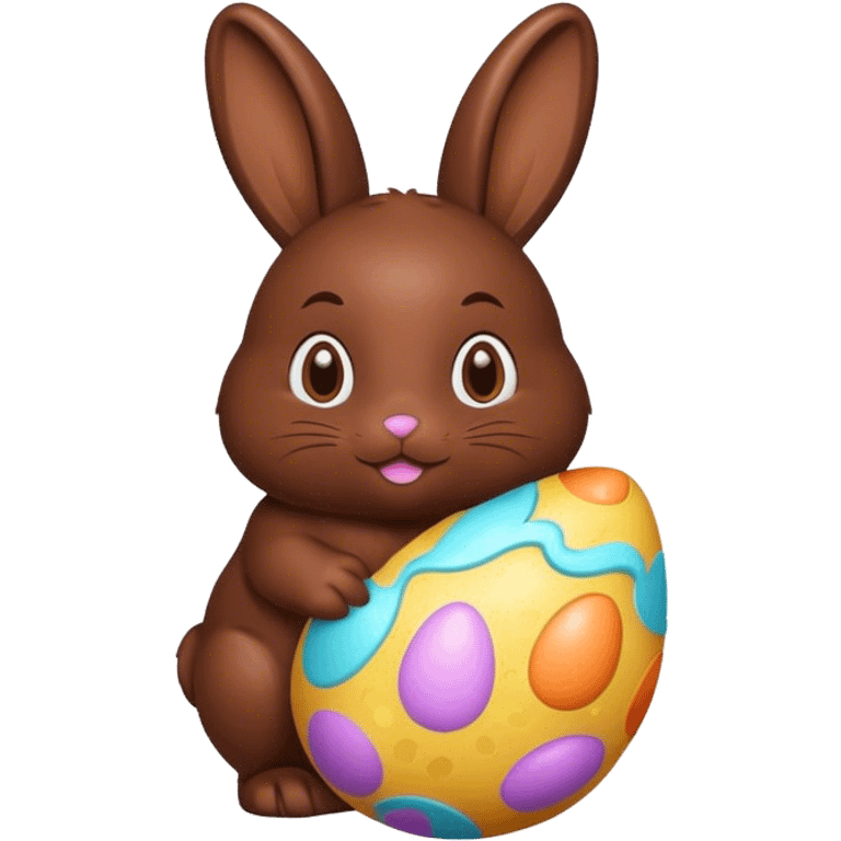 Chocolate bunny Easter  emoji