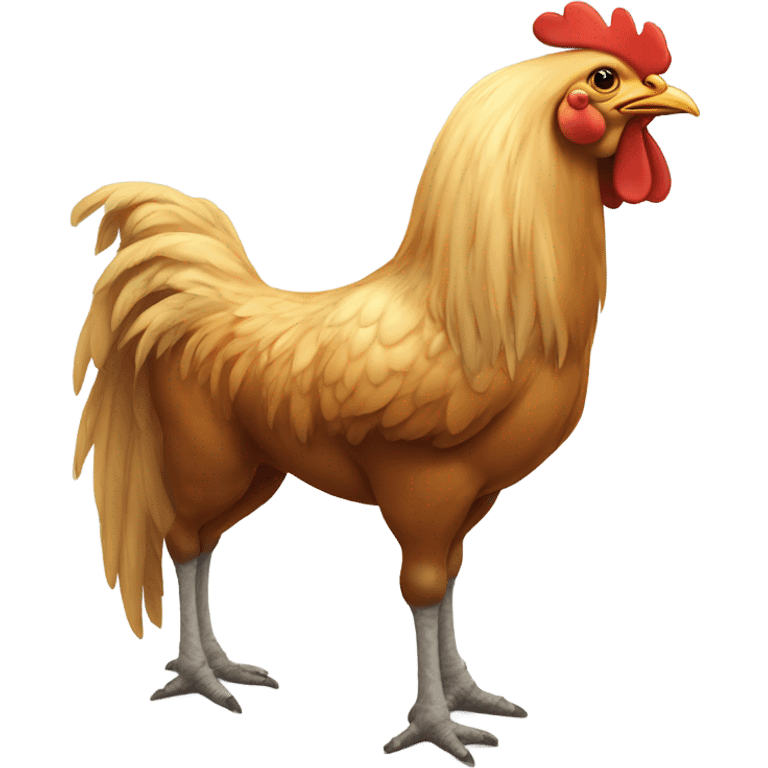 Chicken riding a horse emoji