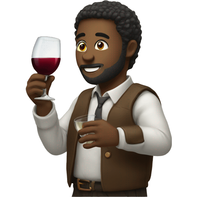 drinking wine emoji