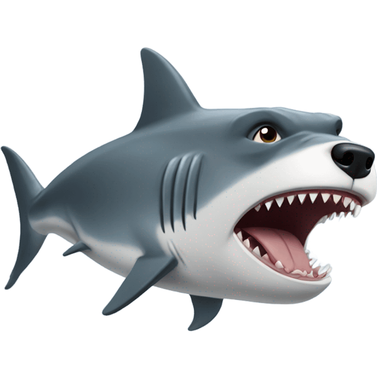 dog shark  emoji