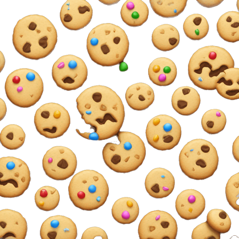 Cookie with sprinkles  emoji