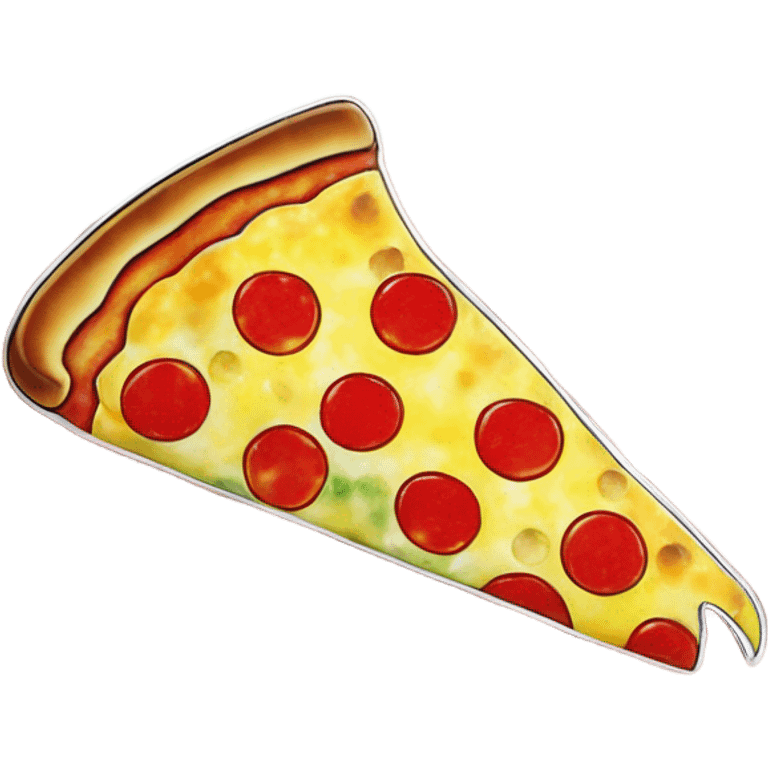 Pizza earring fish emoji