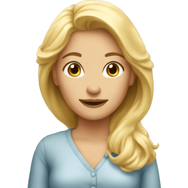 blond mother days  emoji