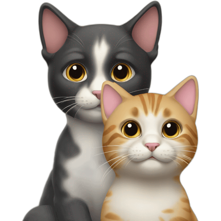 two german cats friends emoji