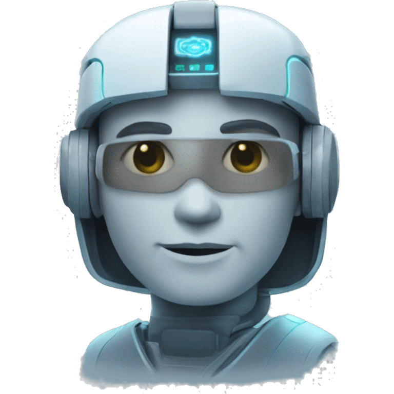 futurstic hologram ai emoji