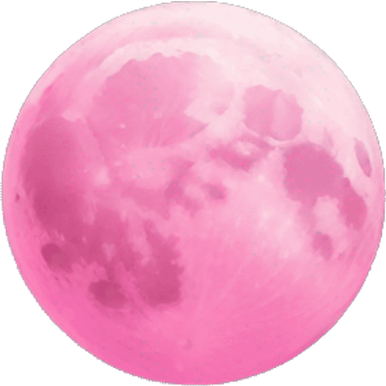 Pink color moon  emoji