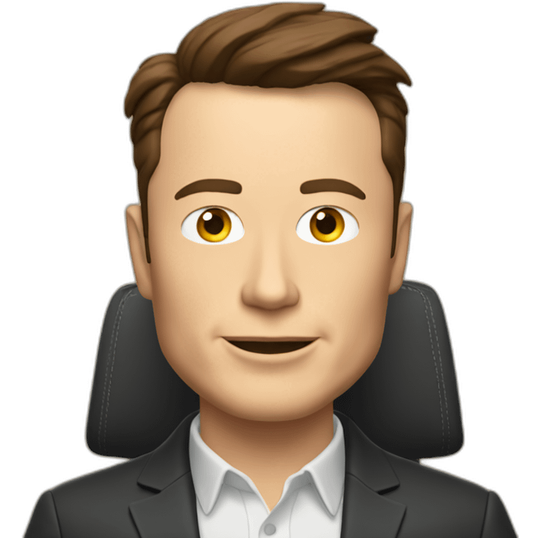 Video of elon musk driving emoji