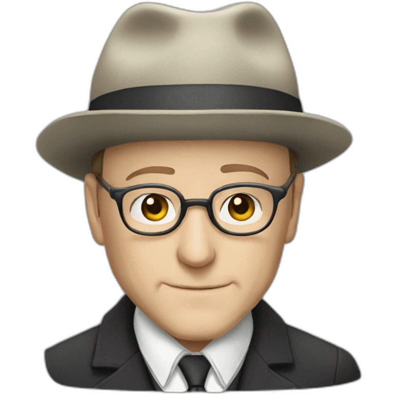 Raymond Reddington from "The Blacklist", old, glasses emoji