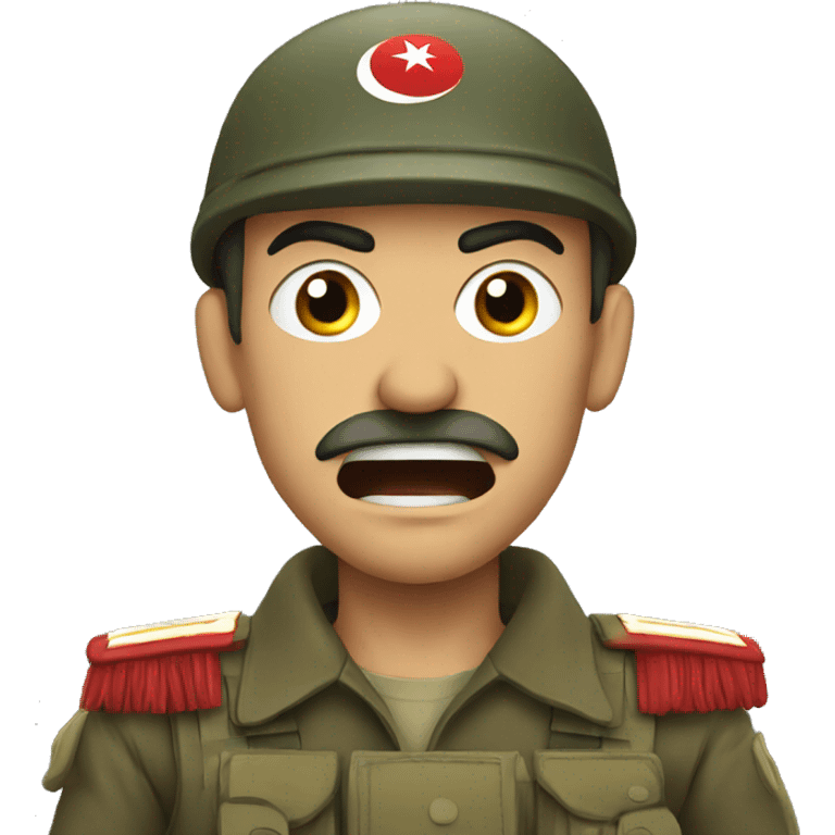 angry Turkish soldier emoji