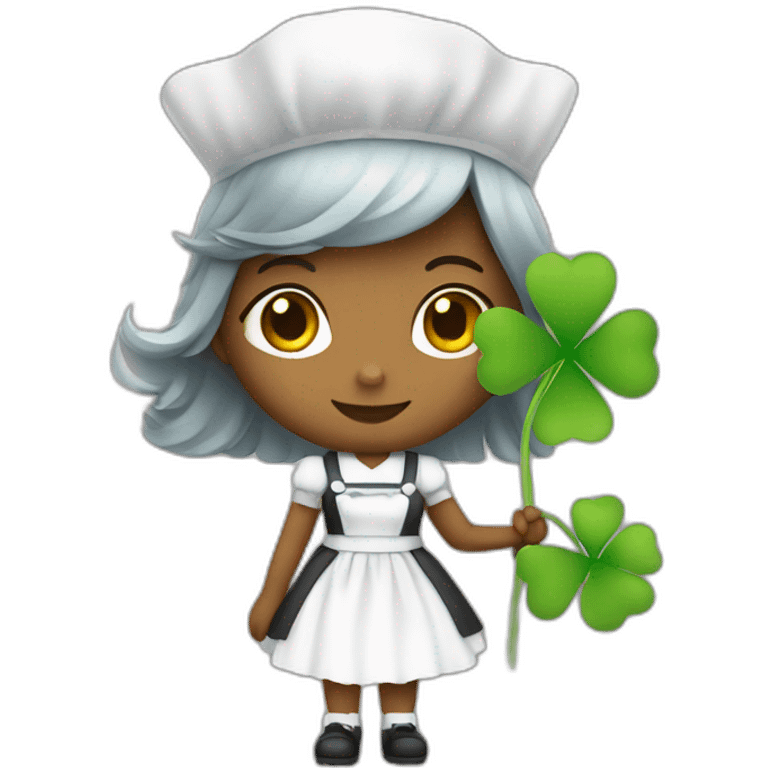 maid service with clover emoji