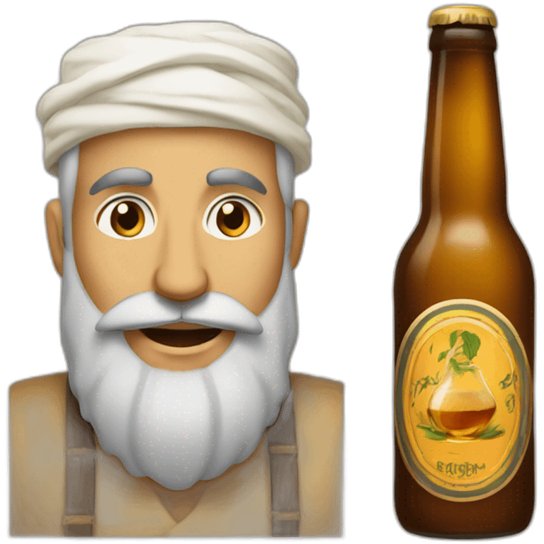 Marocain qui bois de la bière emoji