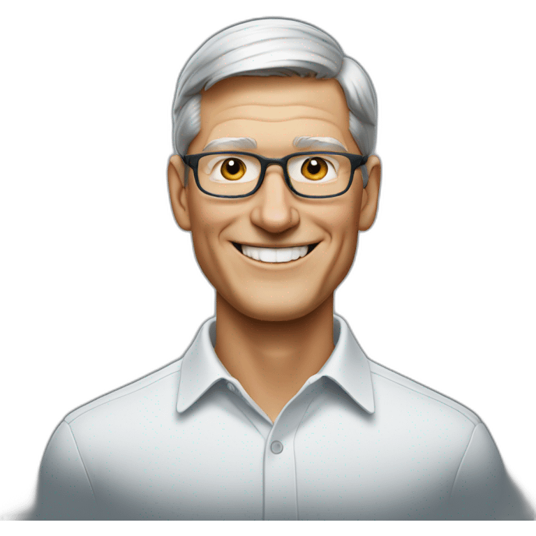 tim Cook smiling emoji