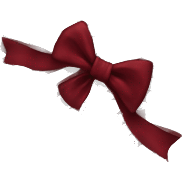 Dark red bow emoji