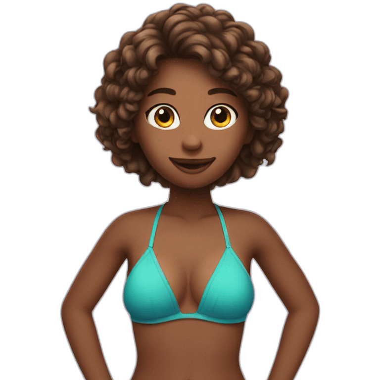 Girl in bikini emoji