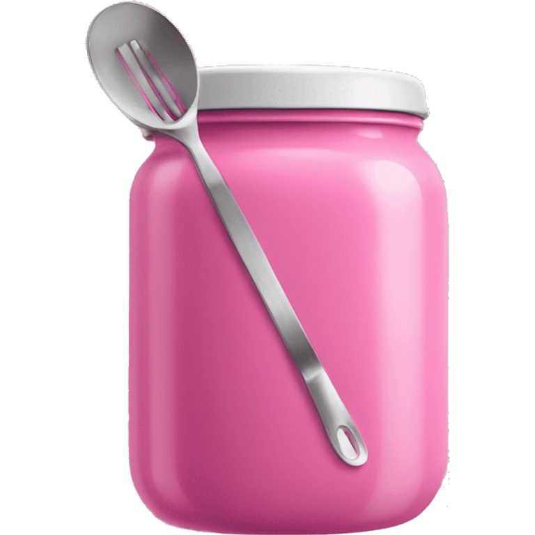 cooking utensils in a pink jar emoji