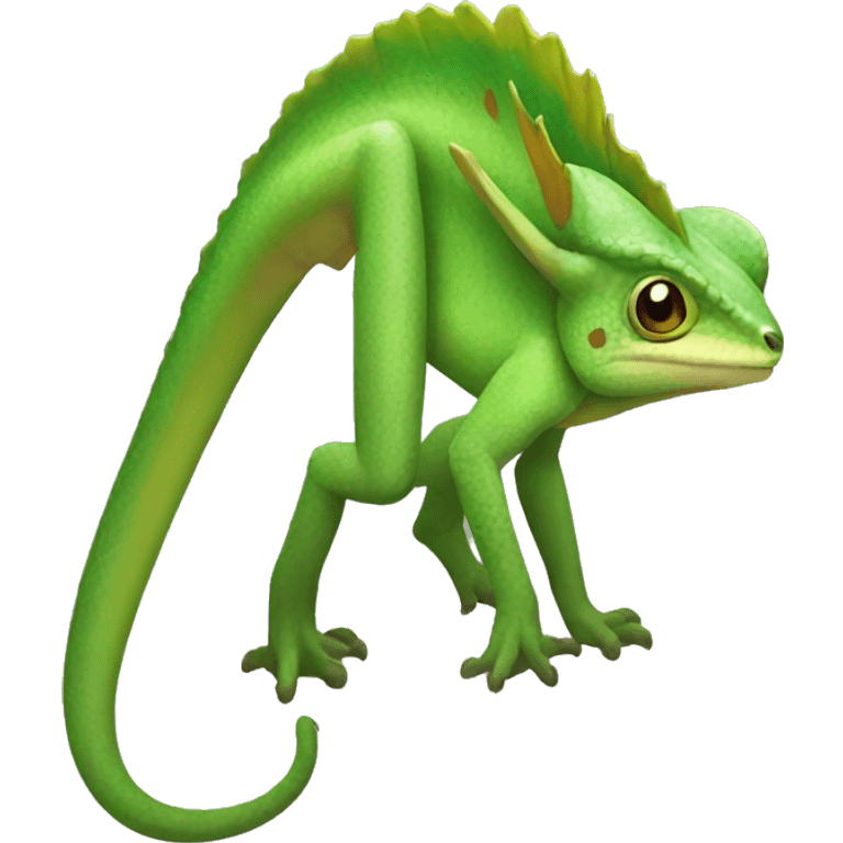 Camaleon green emoji