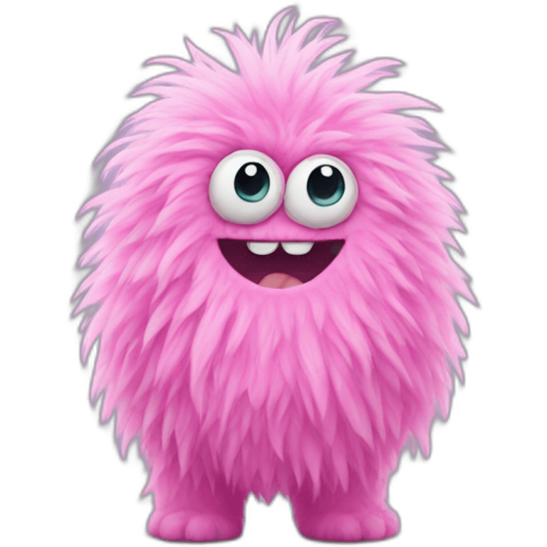 fluffy pink monster emoji